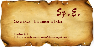 Szeicz Eszmeralda névjegykártya